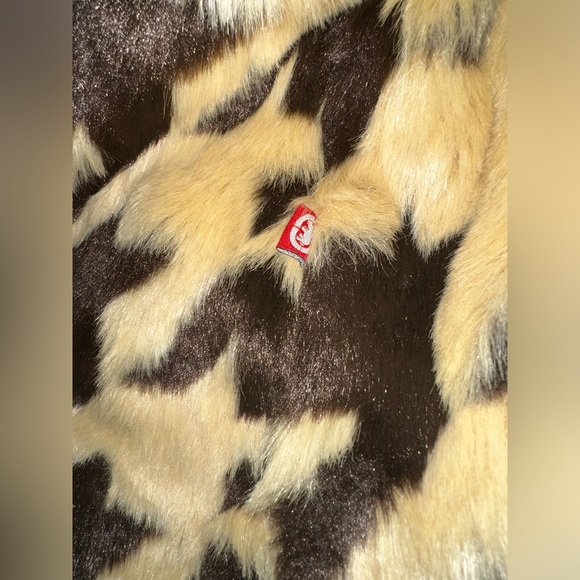 Marc Ecko Industrial faux fur and leather jacket. Size L. Mid length. - Picture 2 of 16